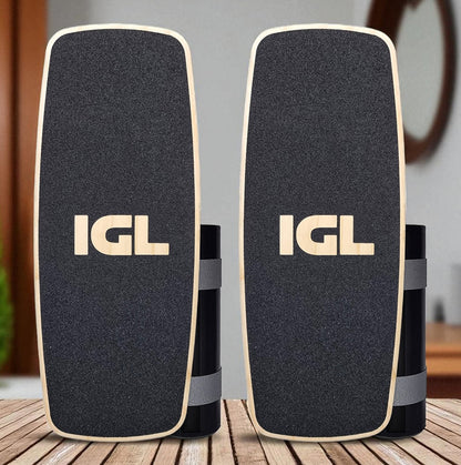 Tablas de equilibrio sobre deck de madera