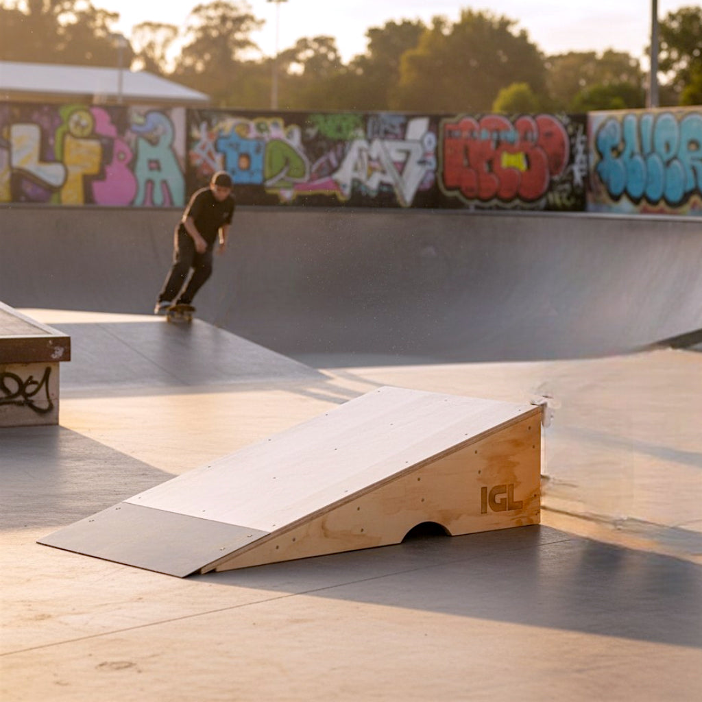 Kicker igl en skatepark