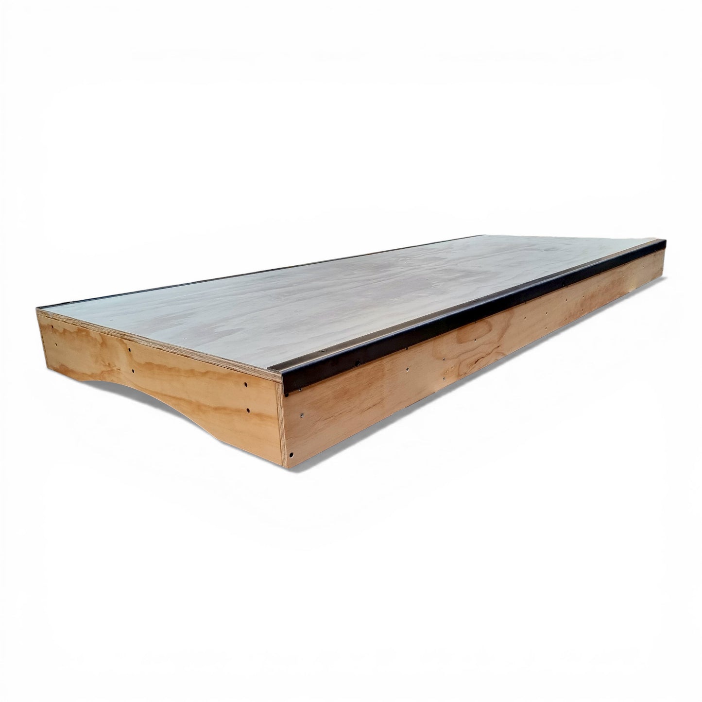 Manual box de madera con superficie gris