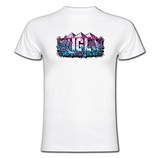 Polera blanca manga corta igl diseño natural