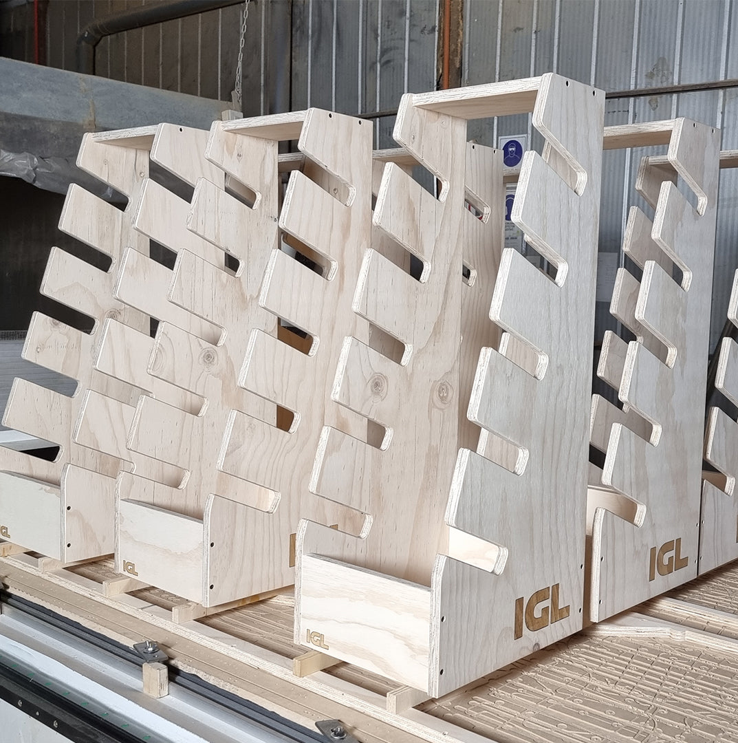 Racks de skate de madera fabricados en Chile